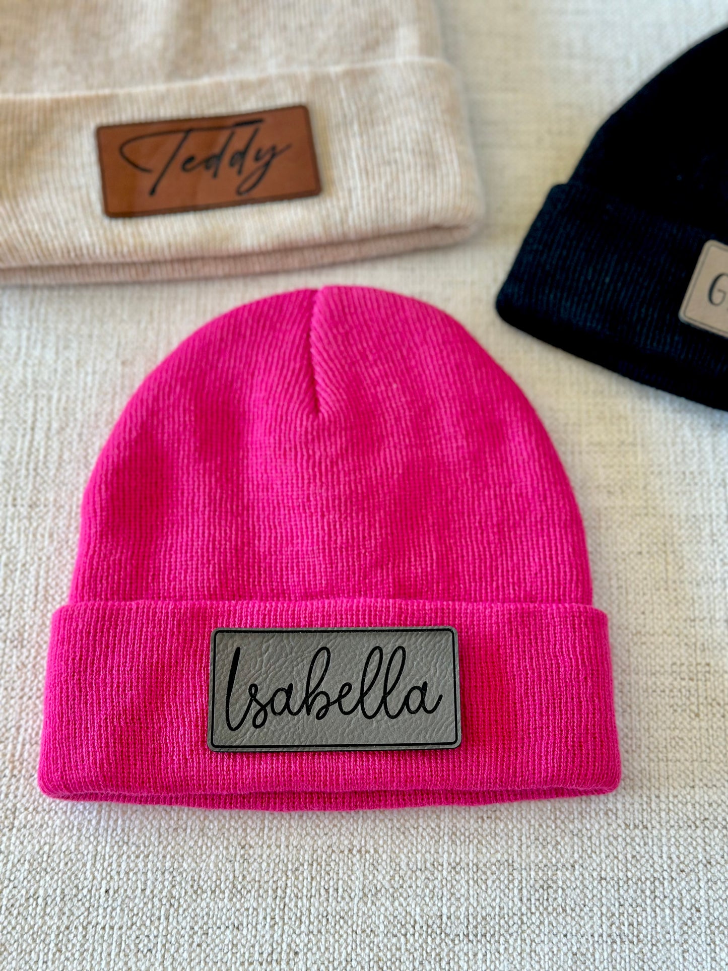 Beanie with Personalized Patch