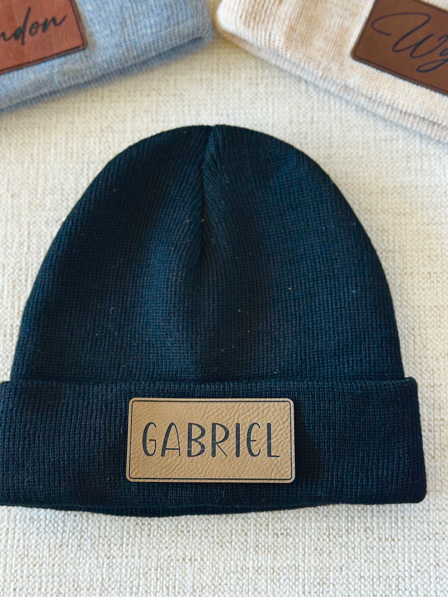 Beanie with Personalized Patch