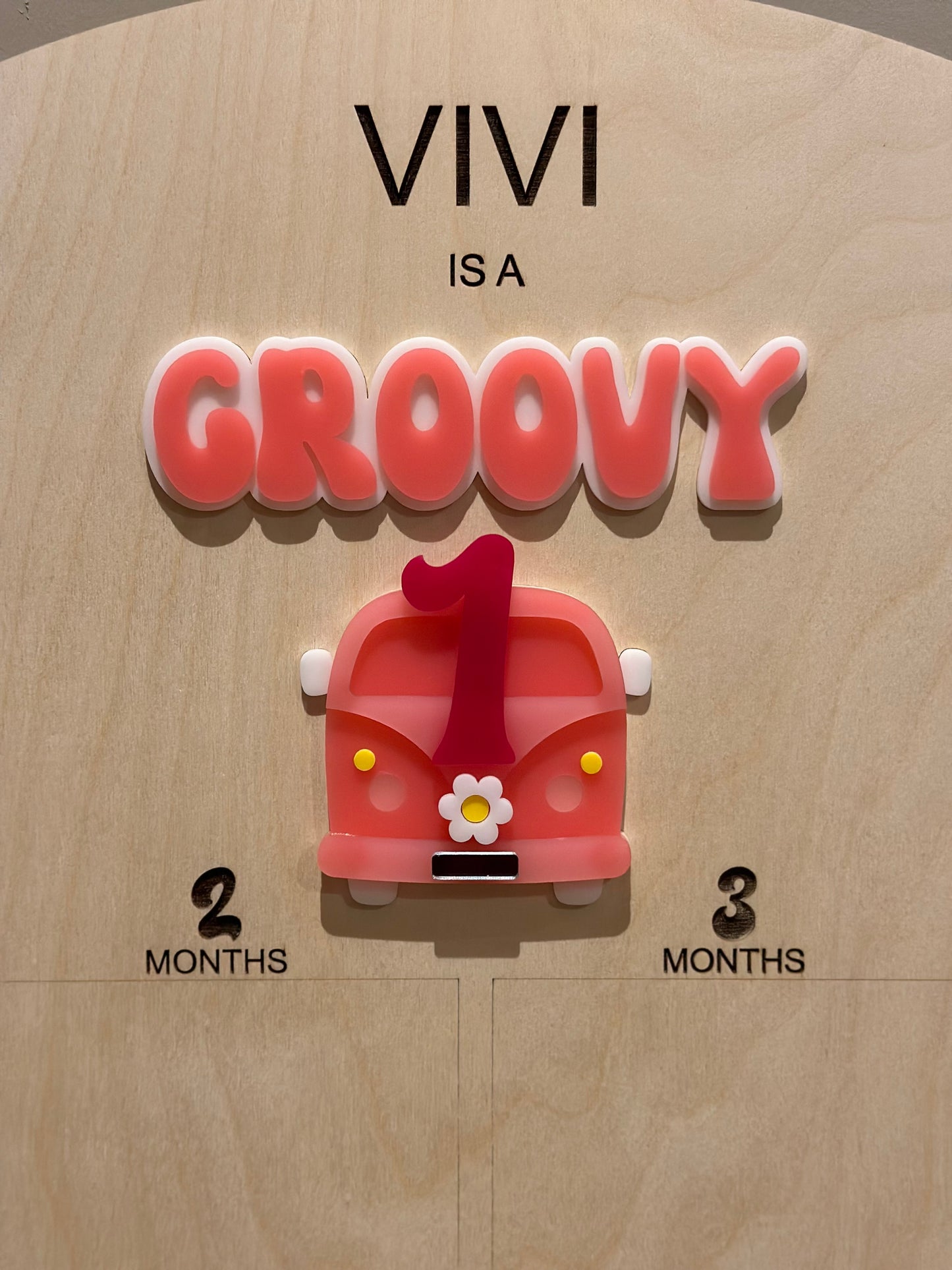 First Year "Groovy One" Photo Board