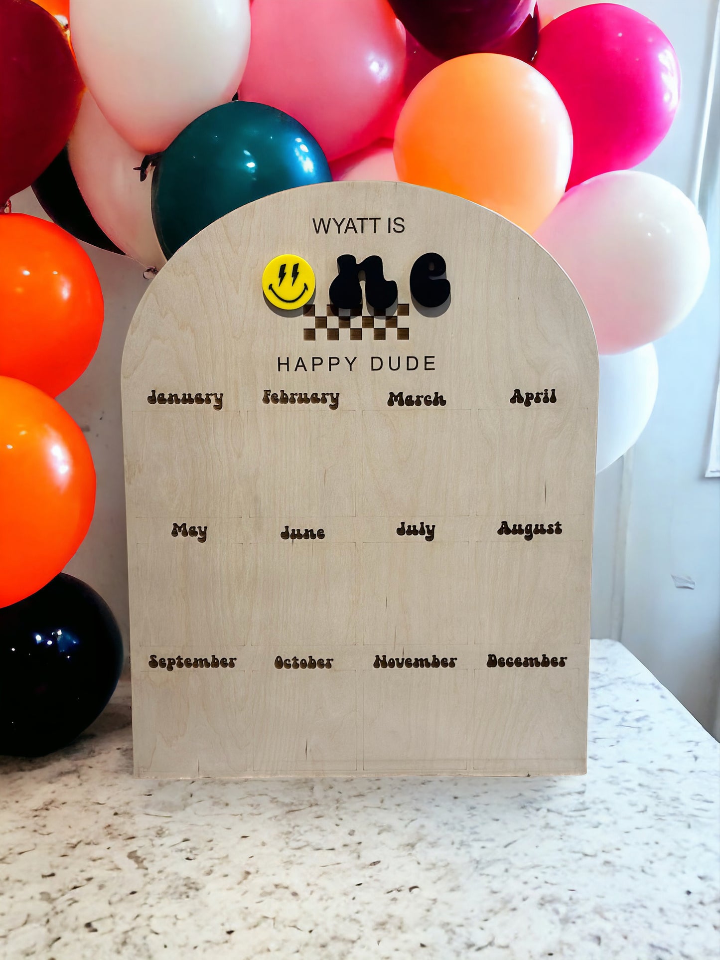 First Year "Happy Dude" Photo Board