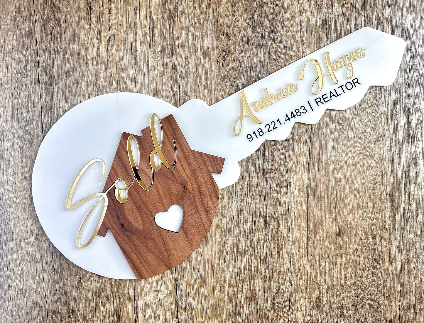 Custom Realtor Key Sign
