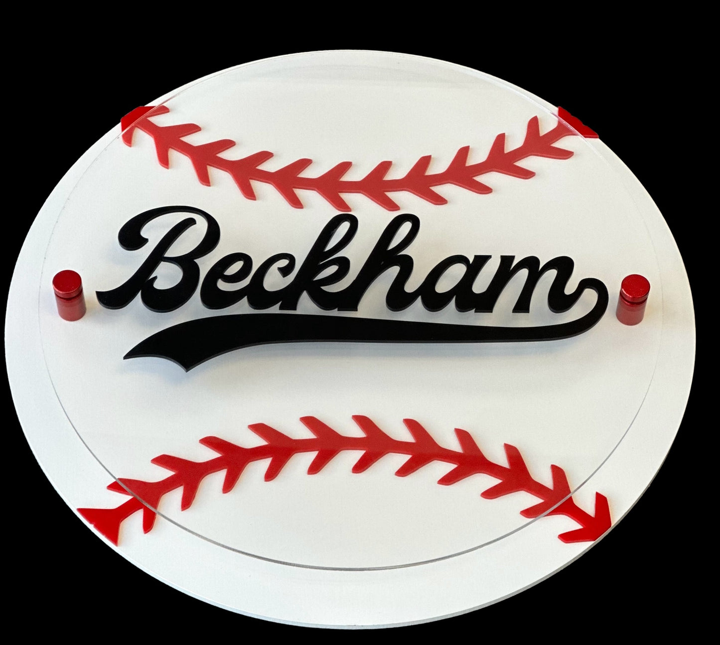 3D Baseball Nursery Sign
