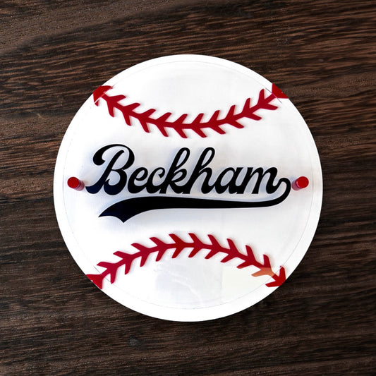 3D Baseball Nursery Sign