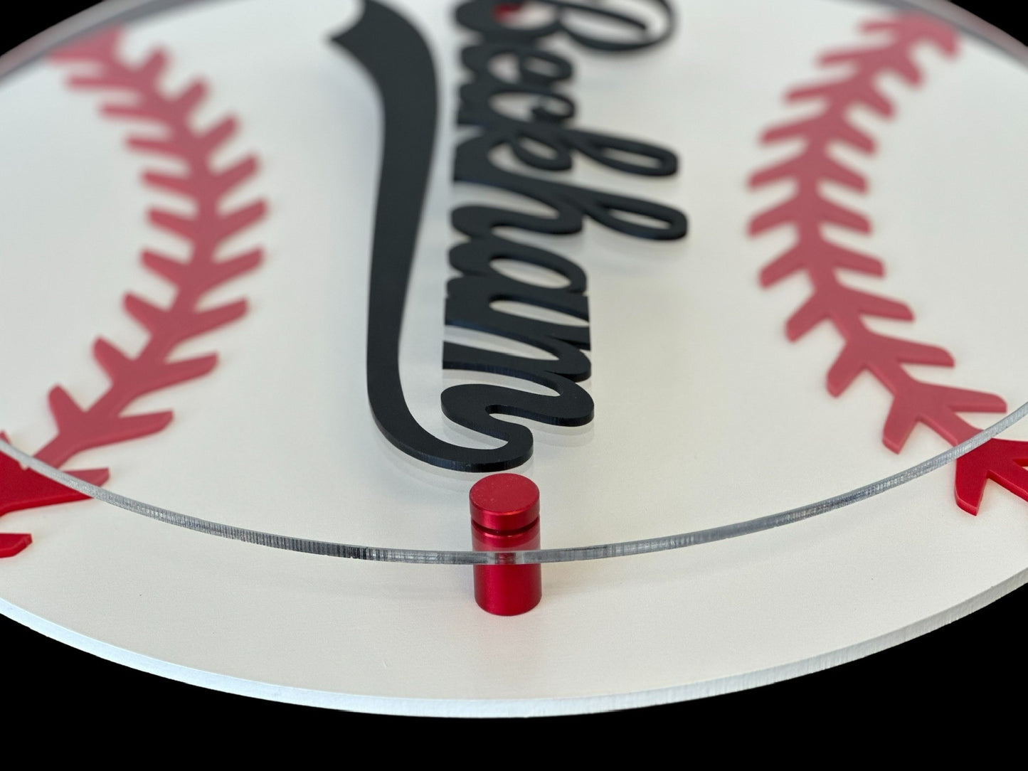 3D Baseball Nursery Sign