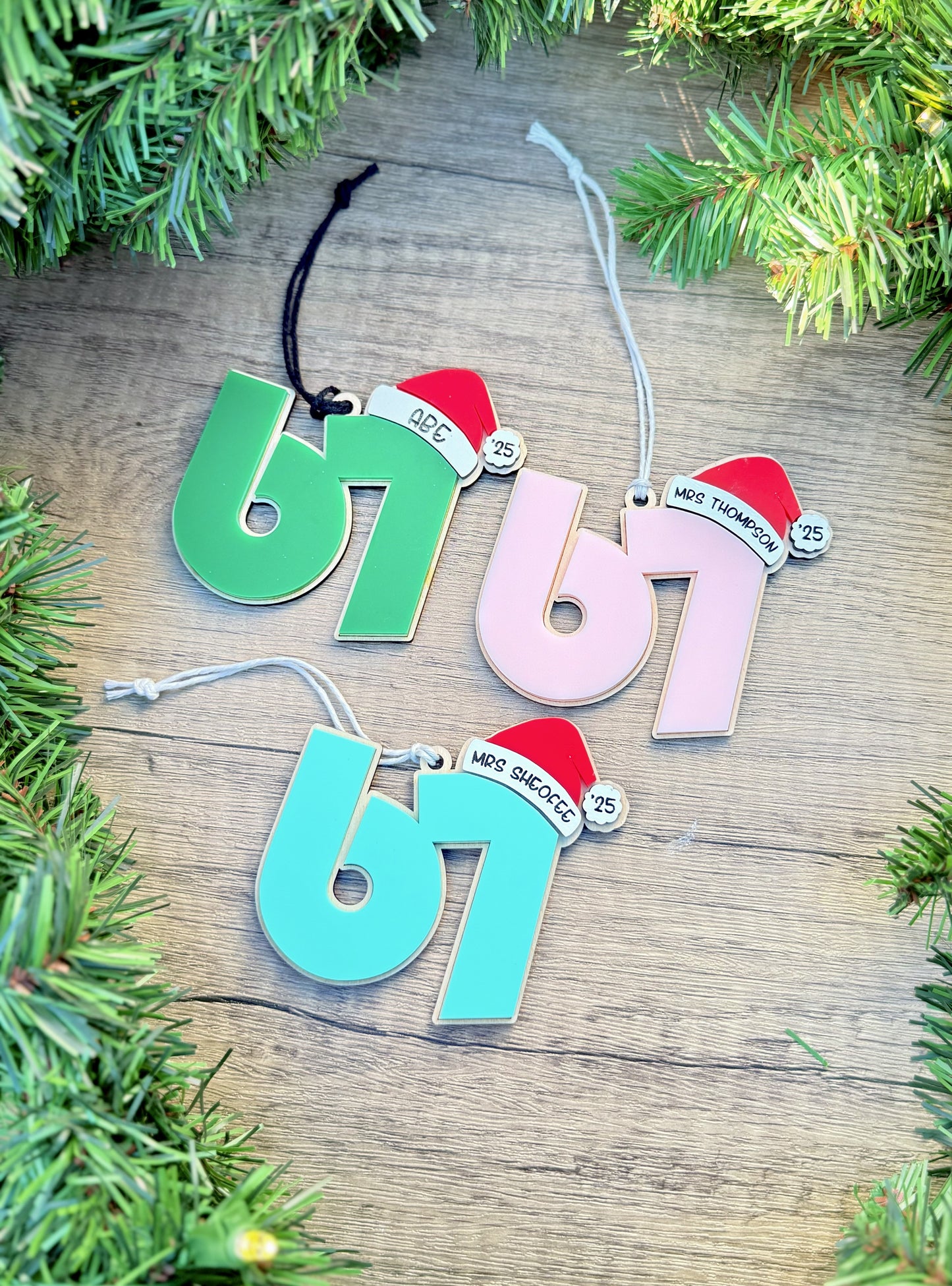 Six Seven Christmas Ornament
