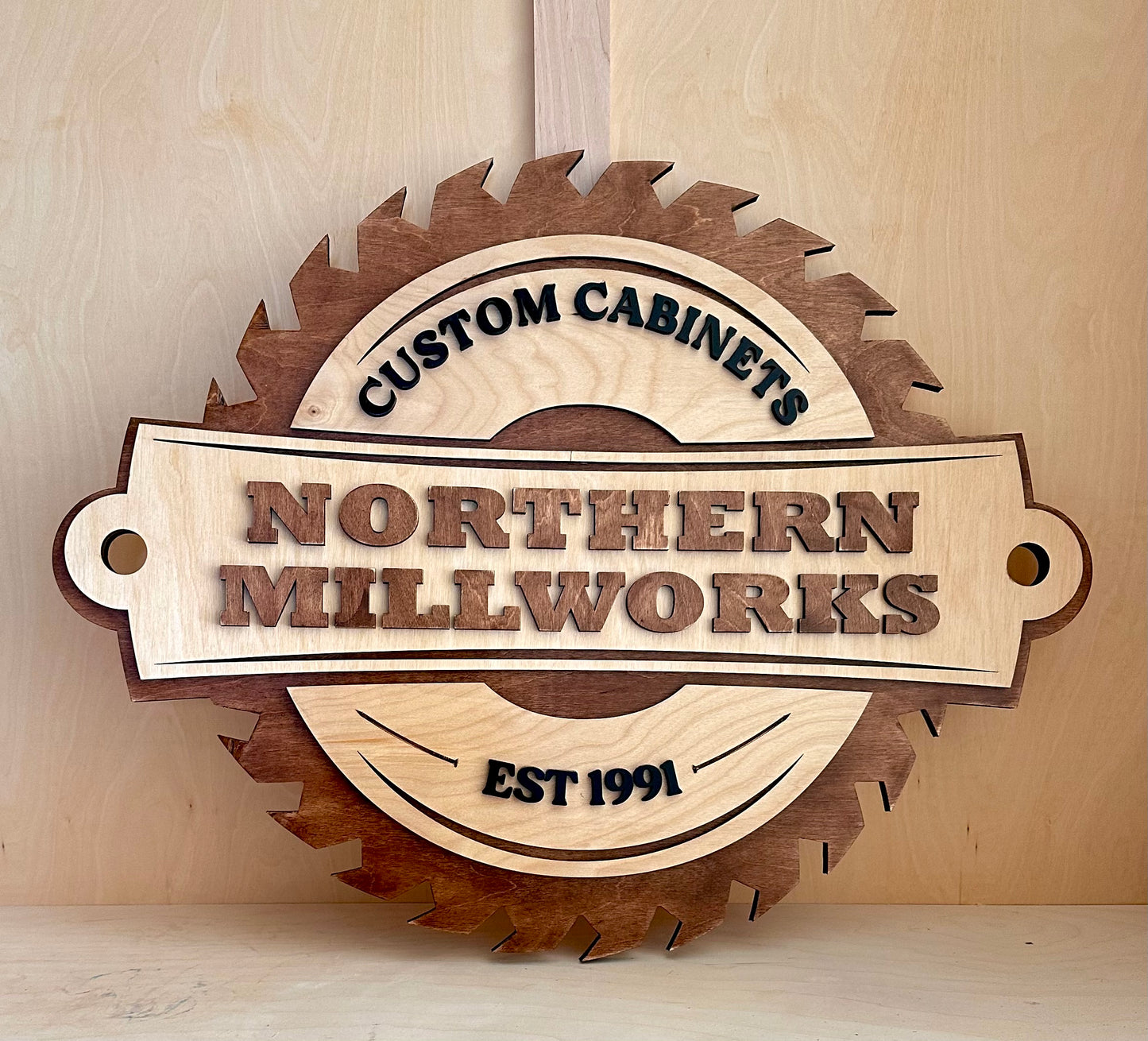 Custom Woodshop Sign