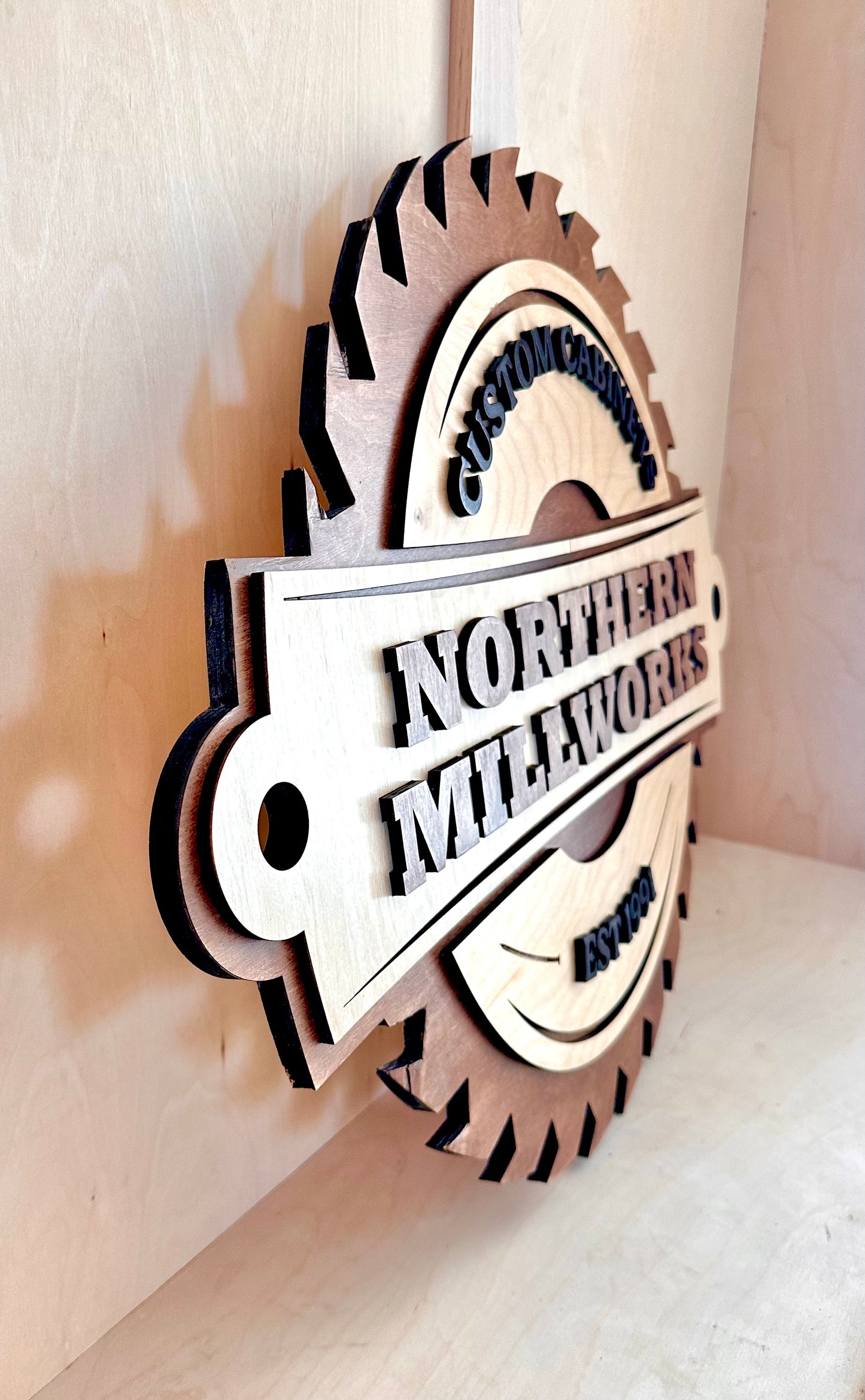 Custom Woodshop Sign