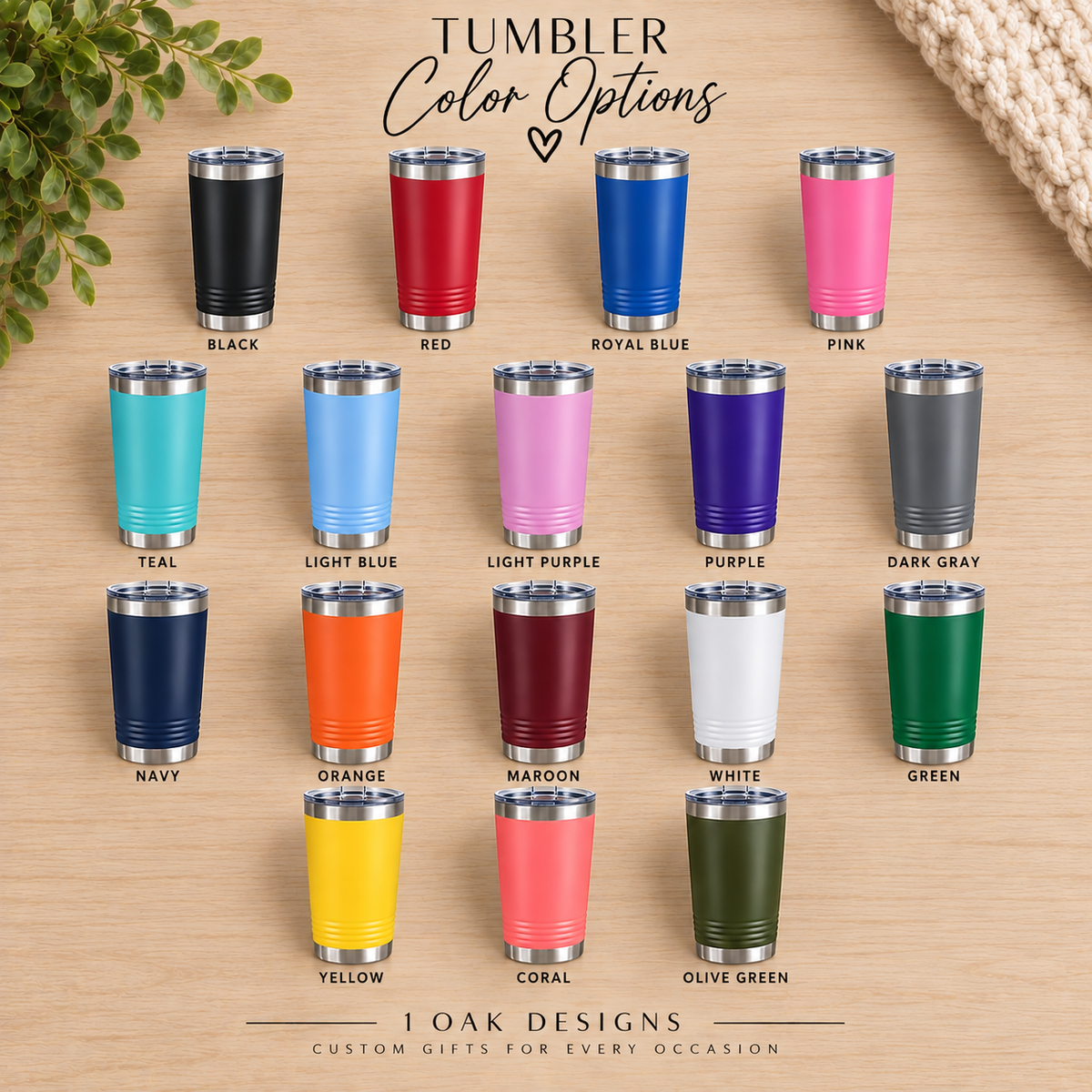 Custom Business Logo Tumblers | Bulk Engraved Tumblers