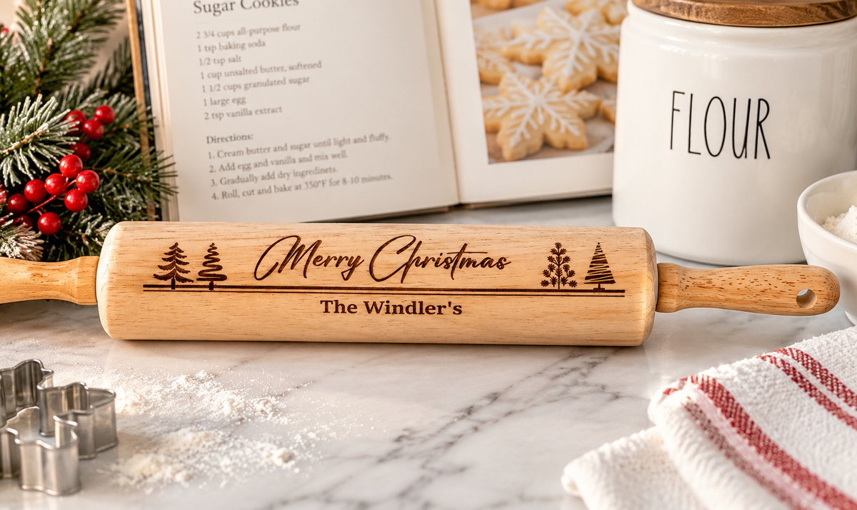 Personalized Christmas Rolling Pin
