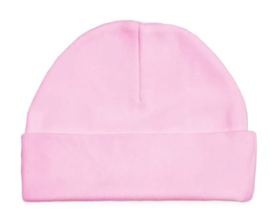 Beanie with Personalized Leather Tag