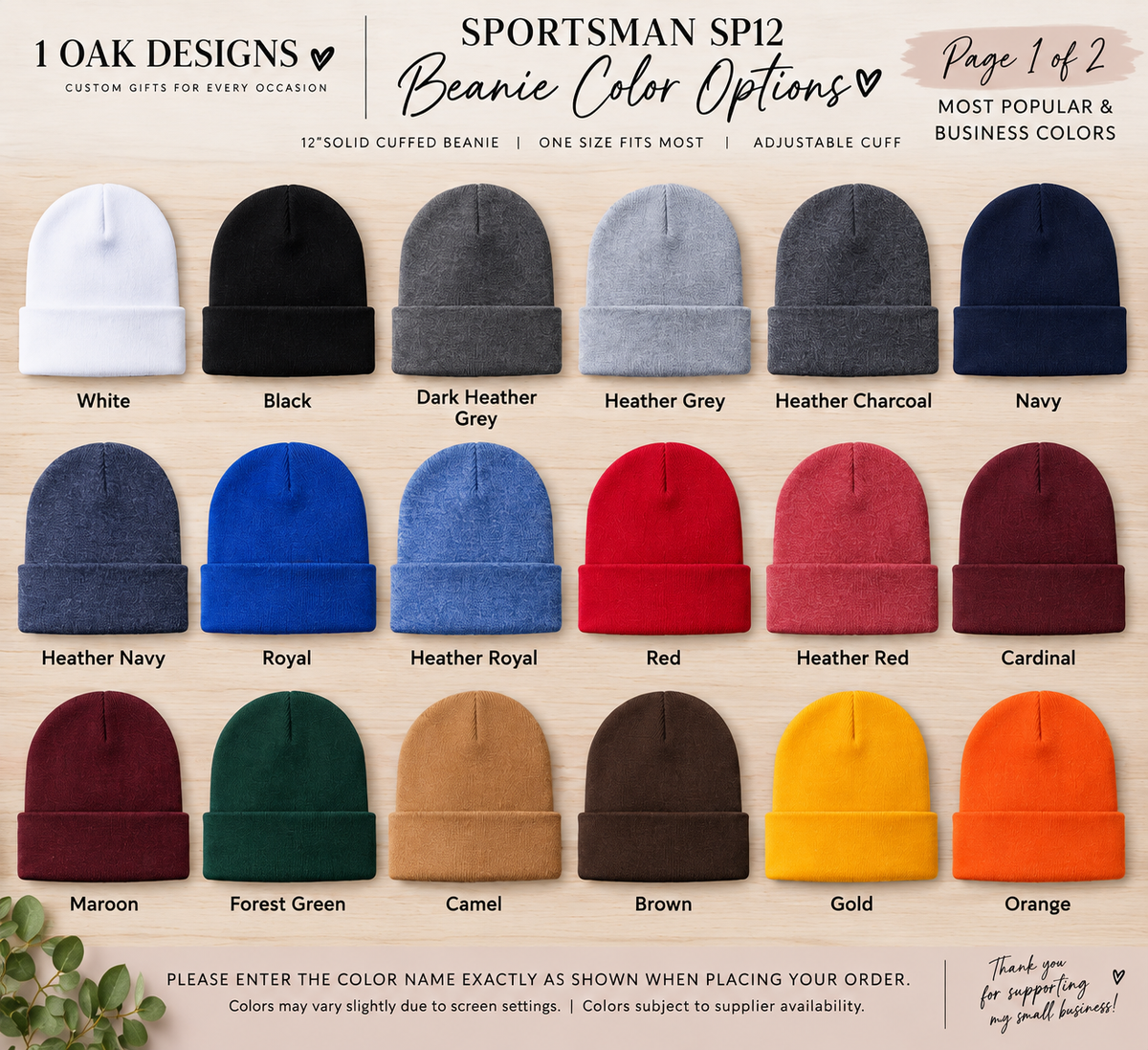 Custom Logo Patch Beanies