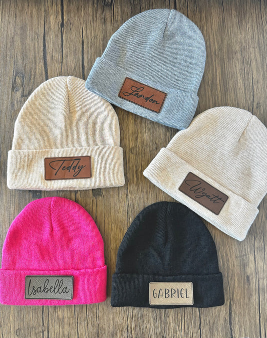 Beanie with Personalized Patch