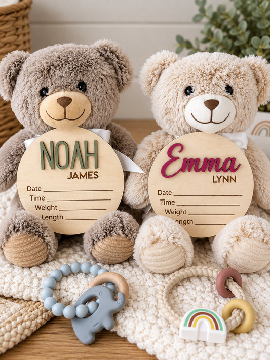 Personalized Baby Birth Announcement Sign