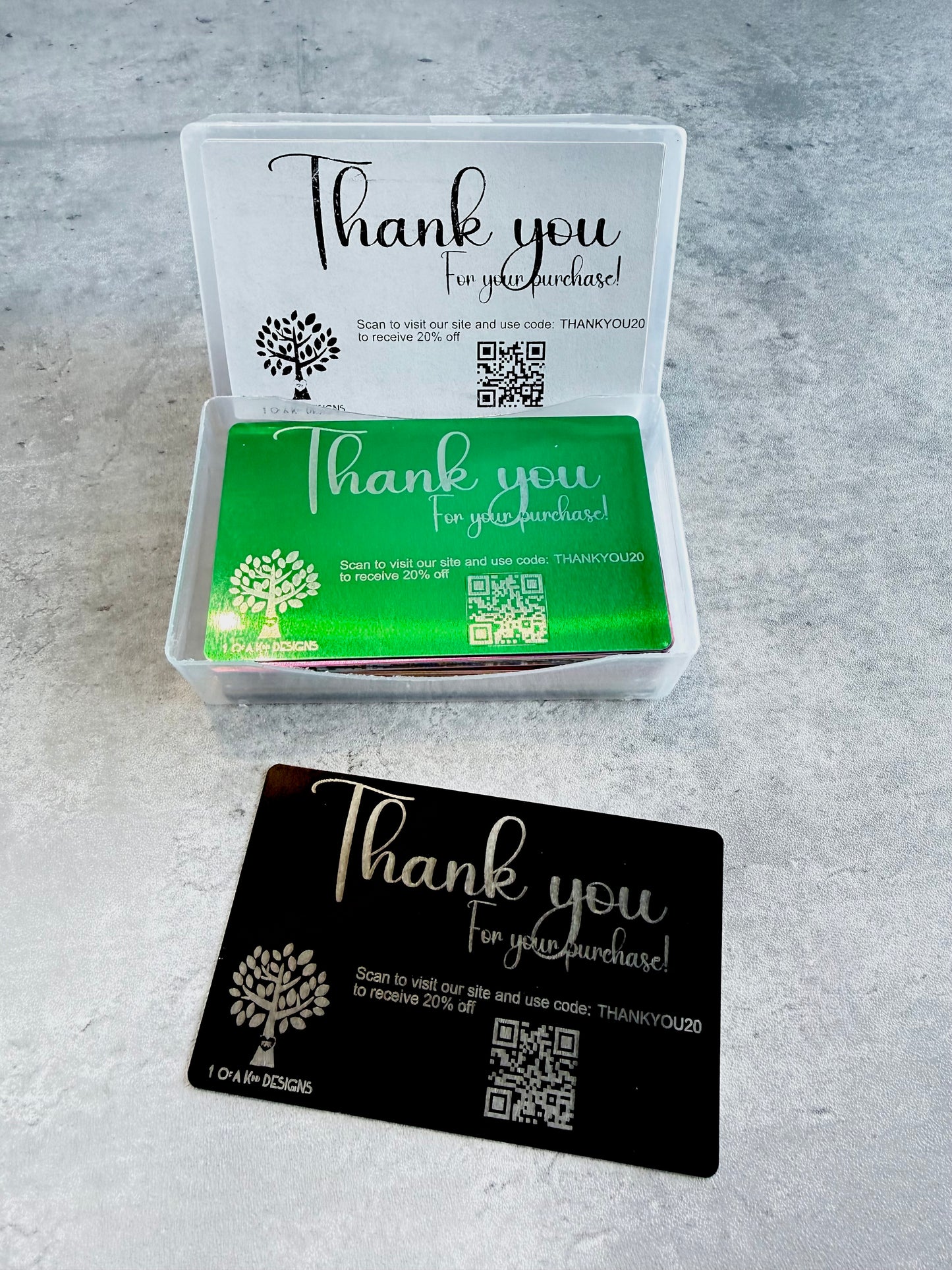 Aluminum Metal Business Cards