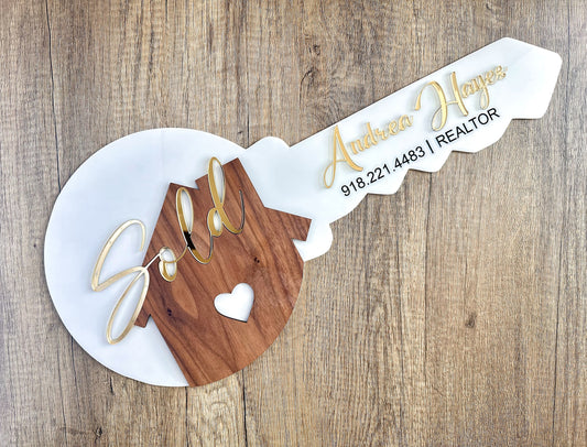 Custom Realtor Key Sign