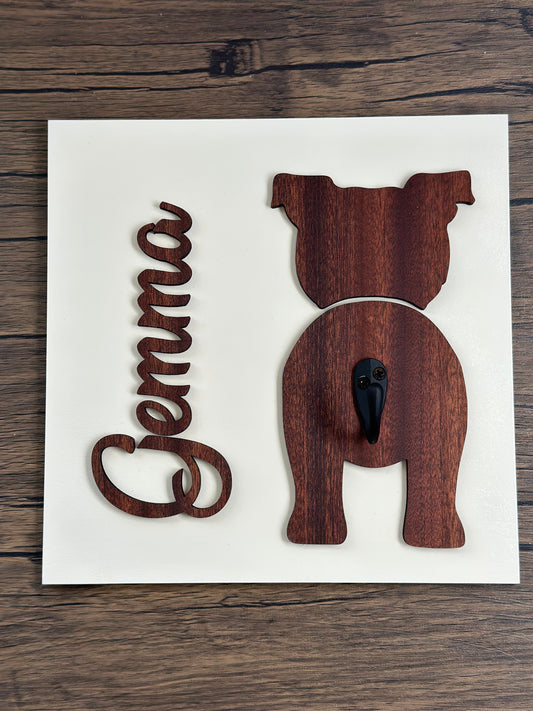 Personalized Dog Leash Holder