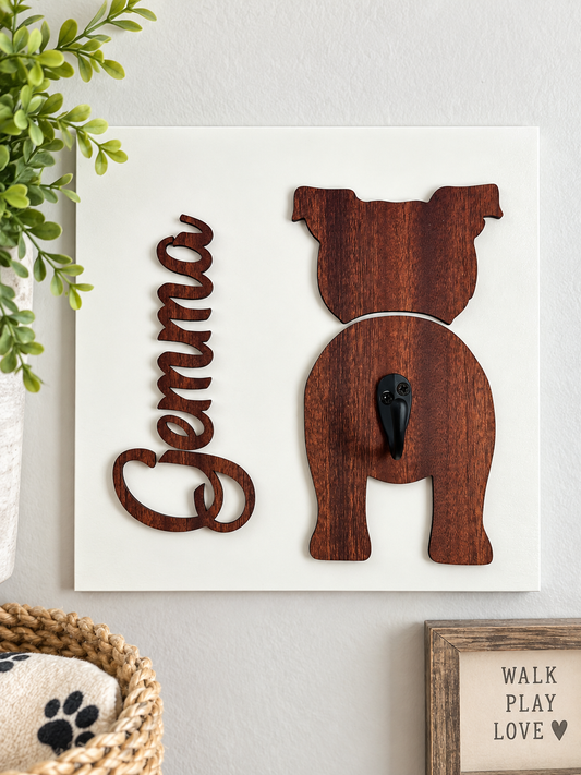 Personalized Dog Leash Holder