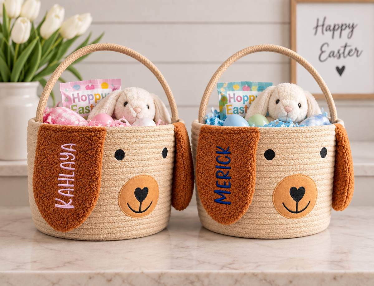 Personalized Puppy Easter Basket