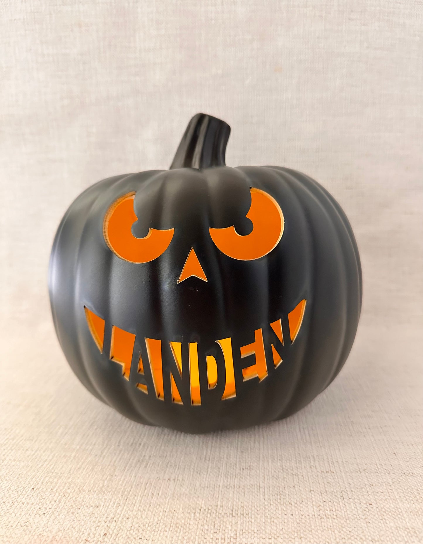 Personlized Carved Pumpkin