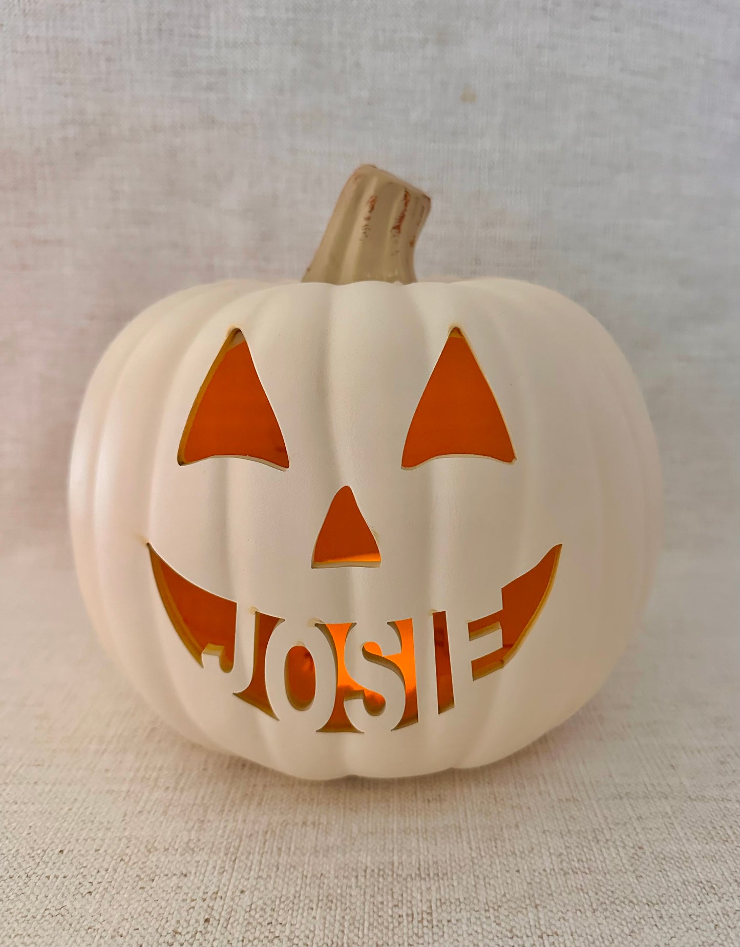 Personlized Carved Pumpkin