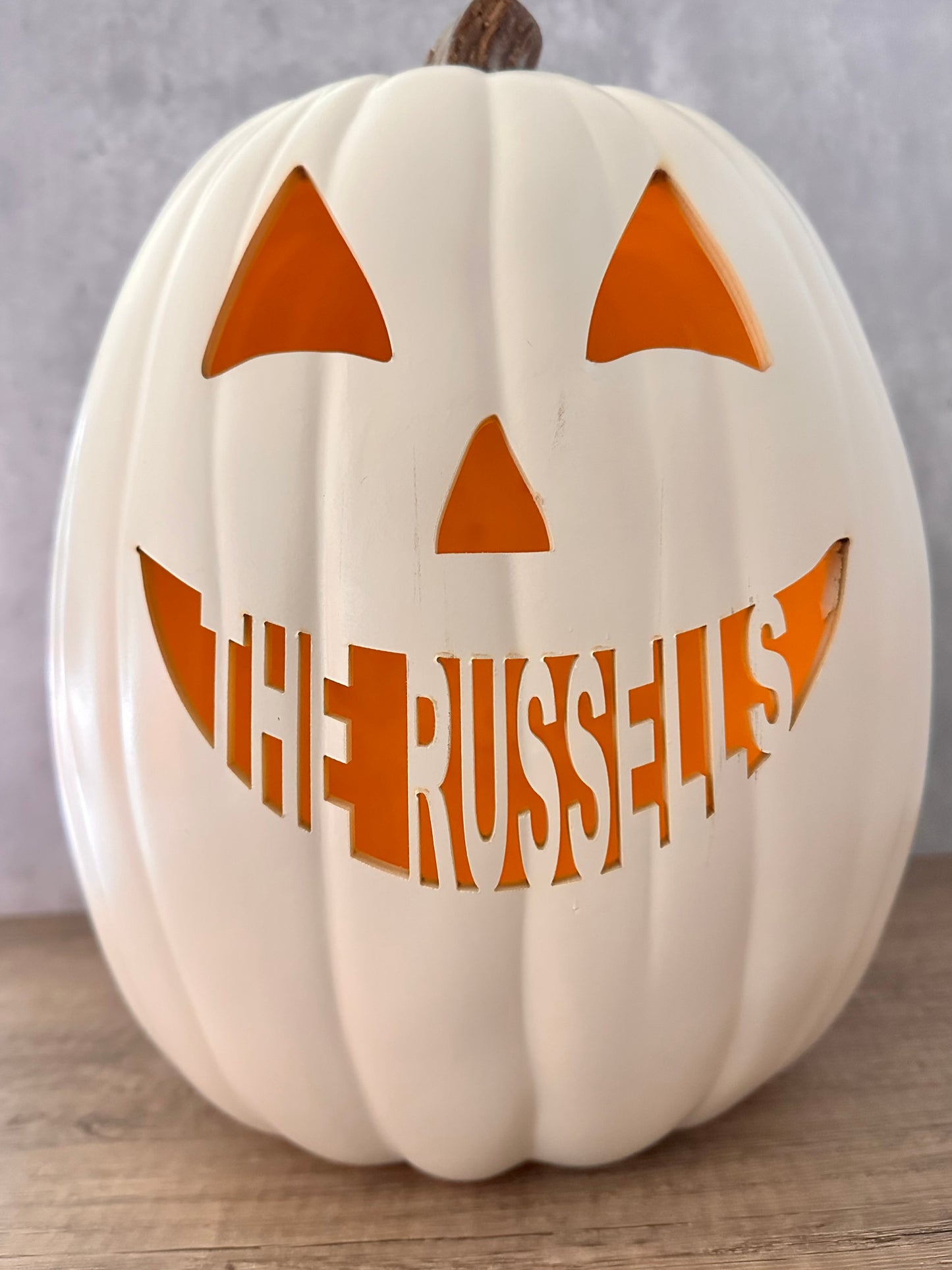Personlized Carved Pumpkin