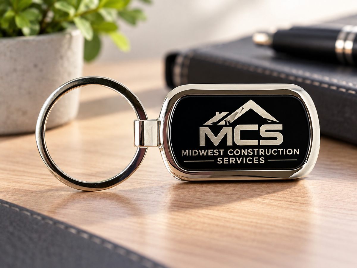 Custom Engraved Zinc Alloy Keychains
