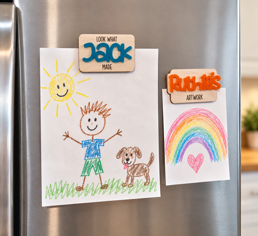 Personalized "Look What I Made" Kids Art Magnet