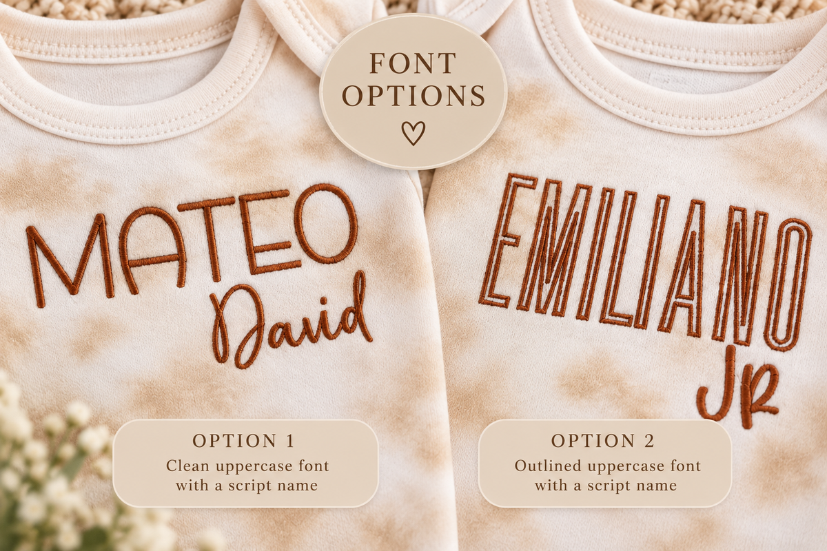 Personalized Latte Tie Dye Newborn Romper & Beanie