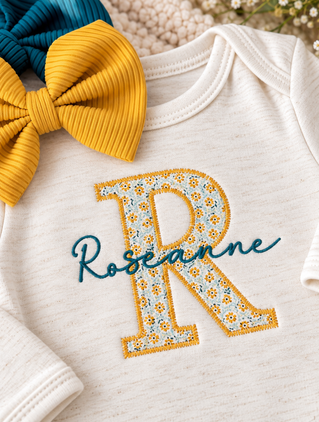 Personalized Infant Knotted Gown