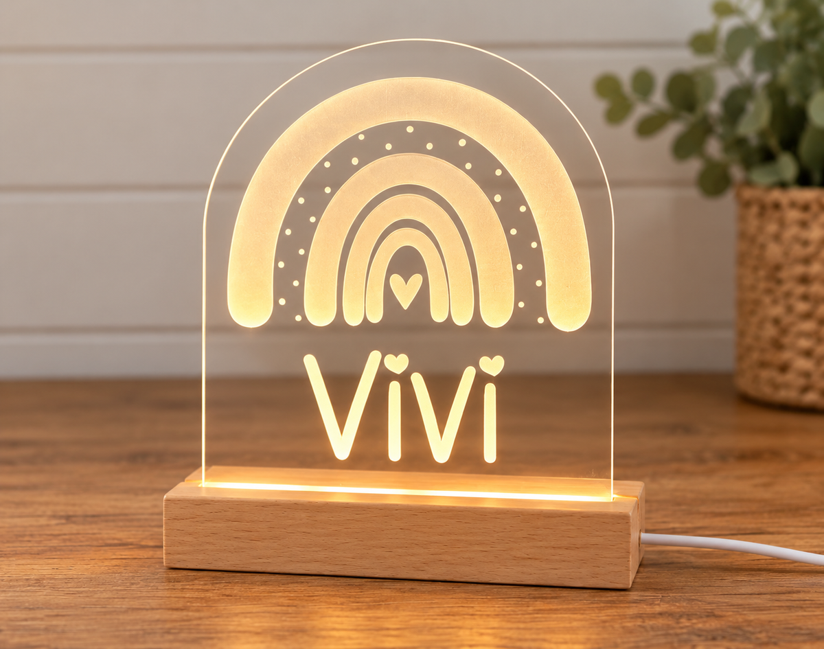 Personalized Rainbow Night Light