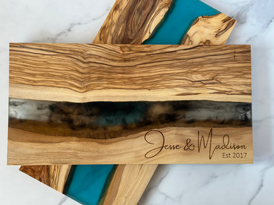 Olive Wood & Resin Charcuterie Board