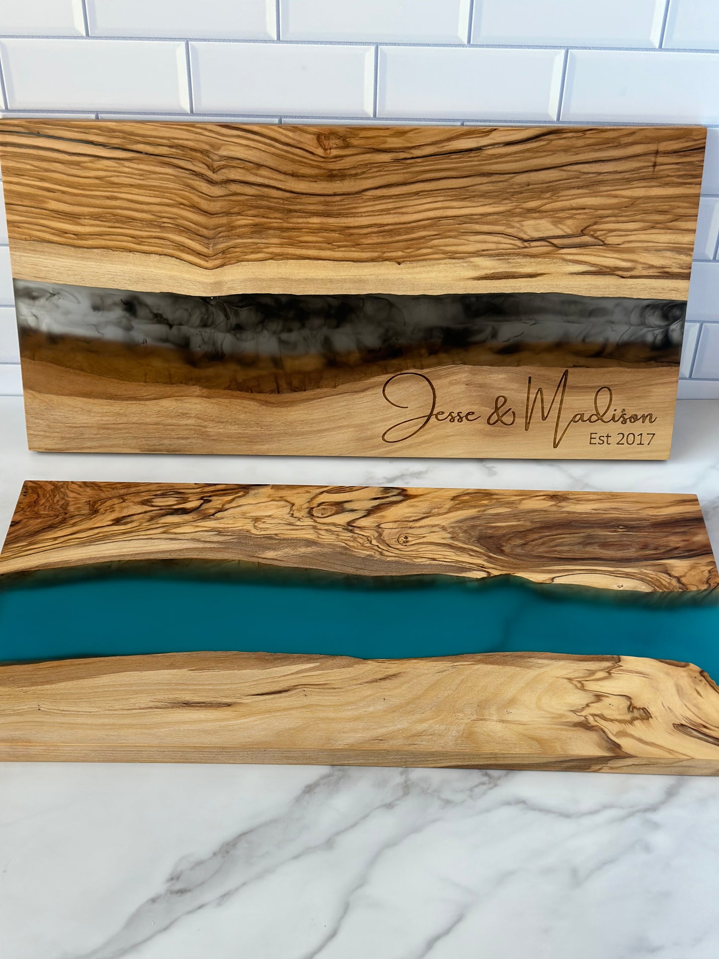 Olive Wood & Resin Charcuterie Board