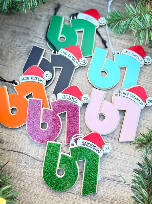 Six Seven Christmas Ornament
