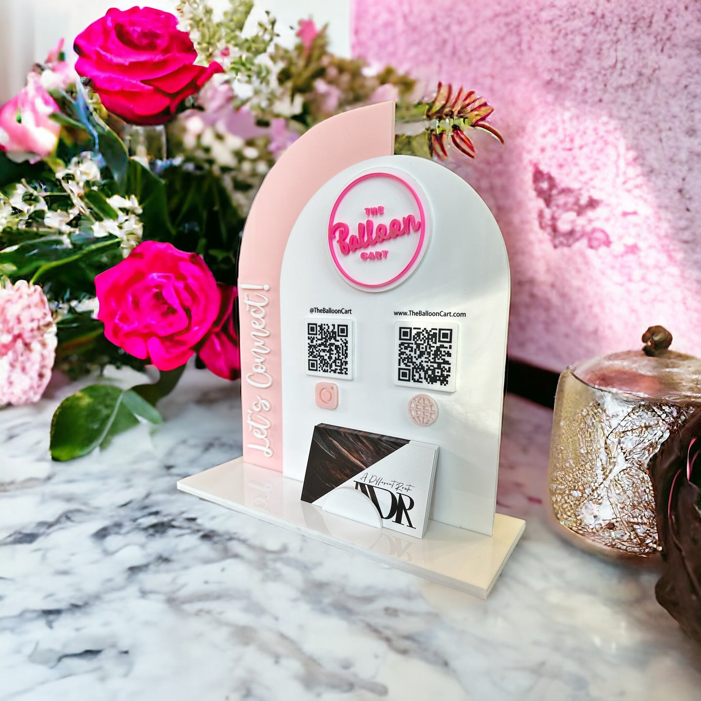Double Arch QR Sign