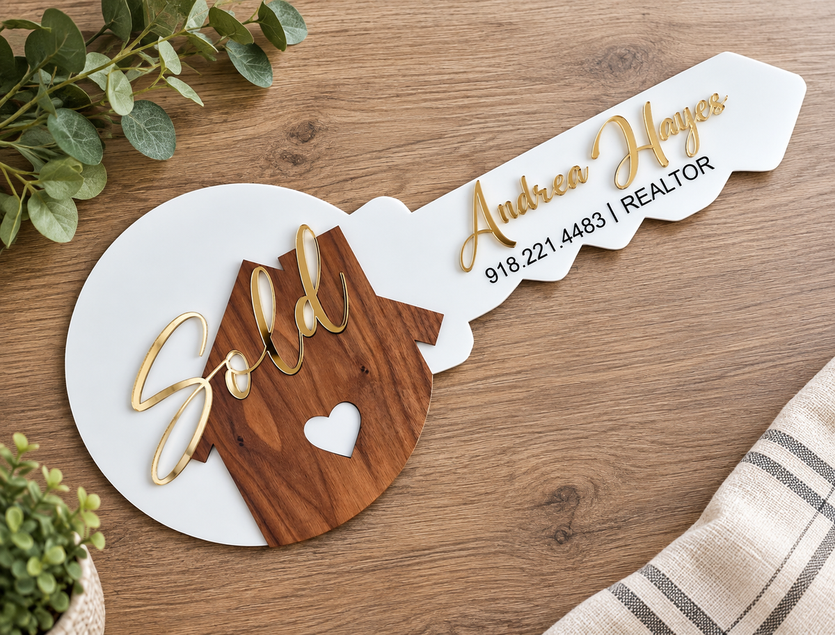 Custom Realtor Key Sign