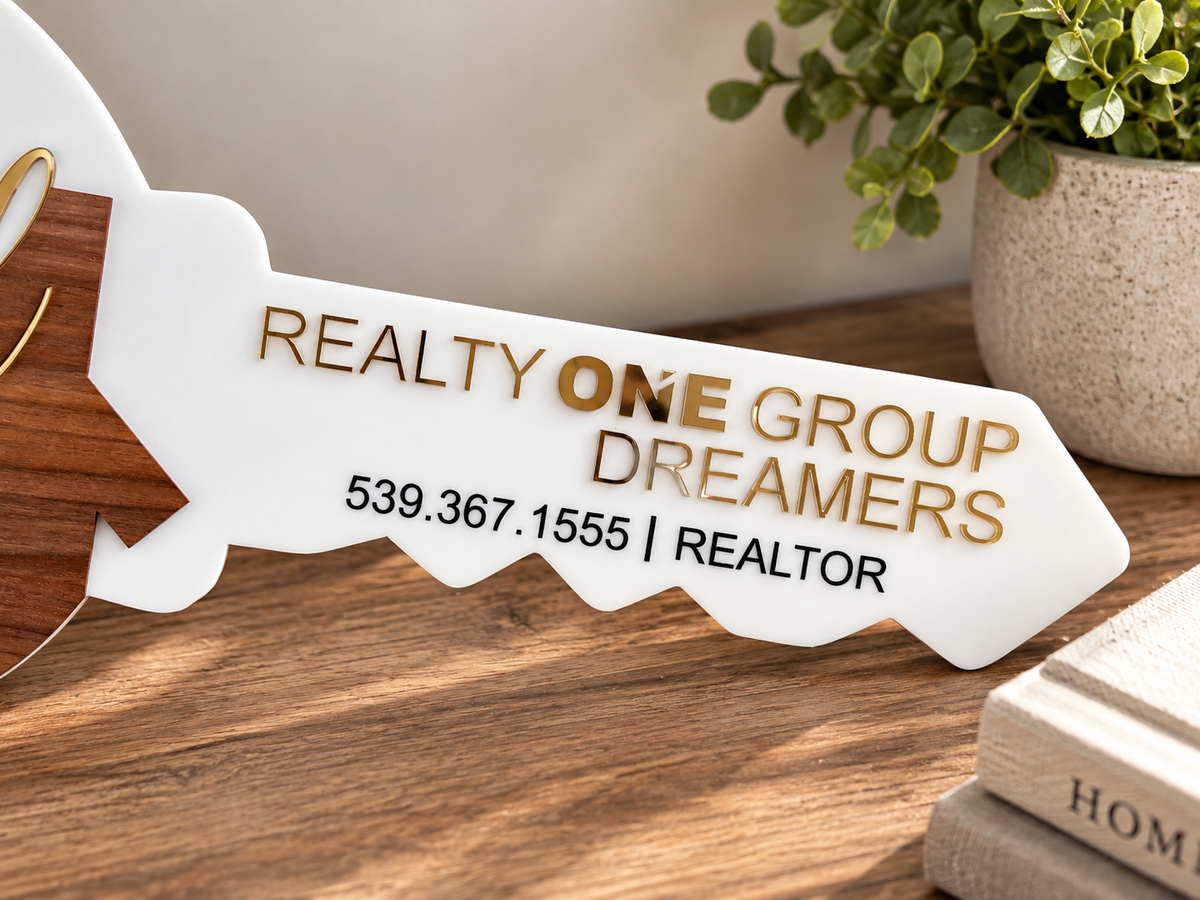 Custom Realtor Key Sign