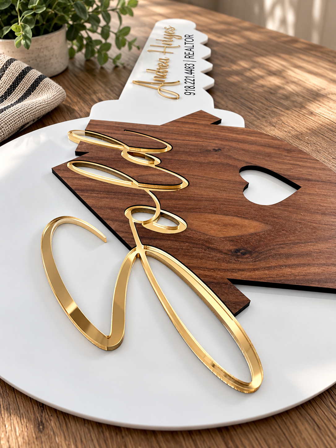 Custom Realtor Key Sign
