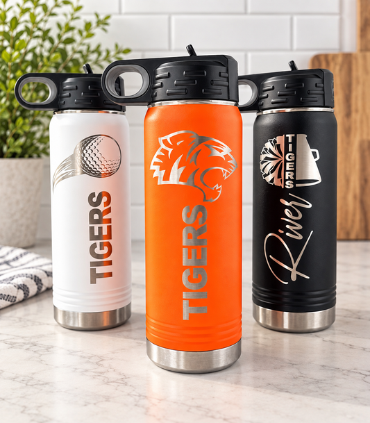 Custom Sports Bottles | Bulk Engraved 20 oz Bottles