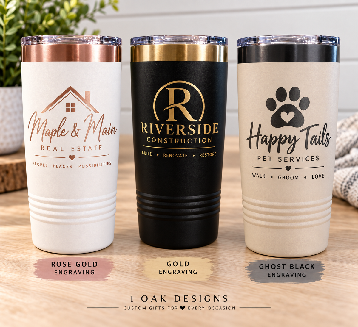 Custom Logo Tumblers | Specialty Color Engraving