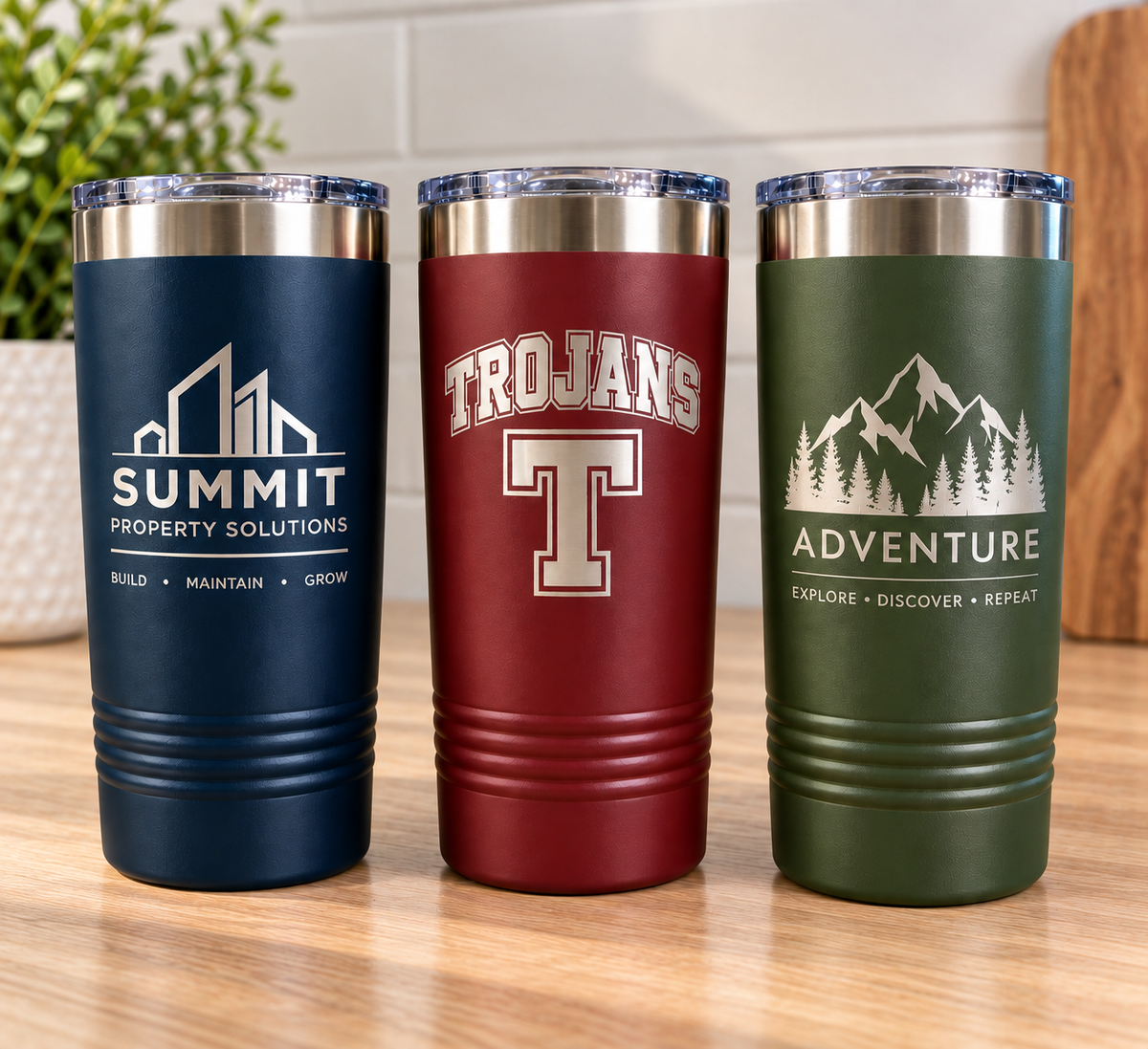 Custom Business Logo Tumblers | Bulk Engraved Tumblers