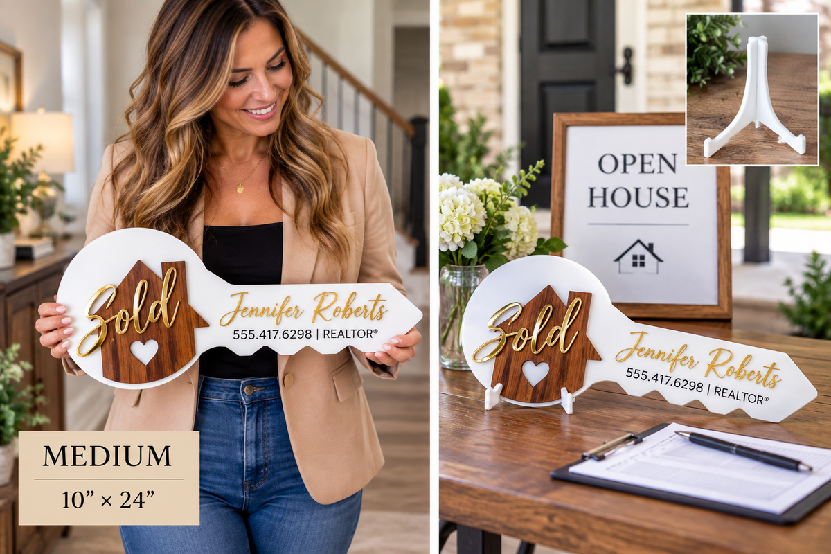 Custom Realtor Key Sign